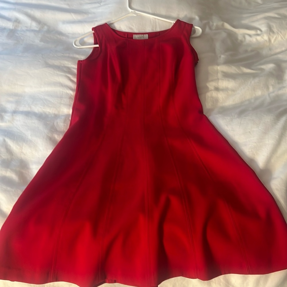 Loft Red Petite Dress